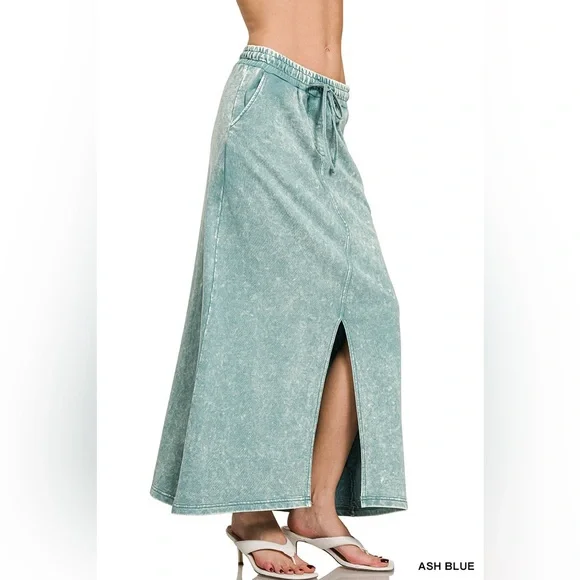 #26 CLOSEOUT FIRM 🌸New! Women's Ash Black Maxi Skirt - Picture 2 of 3